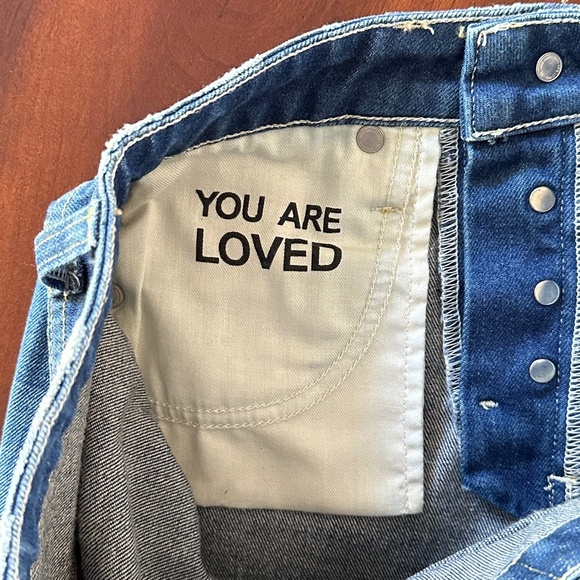 AMO Distressed Denim Jean Shorts - Picture 10 of 12